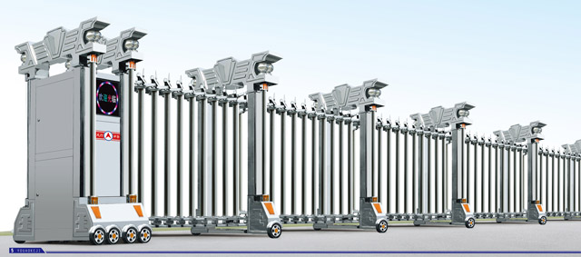 不锈钢电动伸缩门王者一号