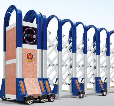 用于电动伸缩门门柱固定的模压连接件